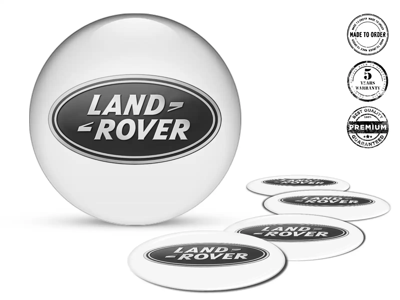 Land Rover Radembleme Version Premium Label Design